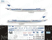 T20-010 Ascensio 1/144 Scales the Decal on the plane carcass-204-100 (KrasAir (Krasnoyarsk Airlines))