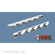 RS48004 E. V. M. 1/48 Exhaust pipes for IL-2 (Tamiya)