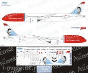 789-010 Ascensio 1/144 Scales the Decal on the plane Boeng 787-9 (Norwegian (Freddie))