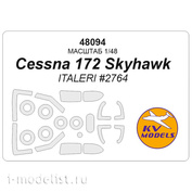 48094 KV Models 1/48 Cessna 172 Skyhawk + маски на диски и колеса