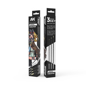 AKB102 AK Interactive Набор синтетический кистей Tabletop / TABLETOP SYNTETHIC BRUSHES SET