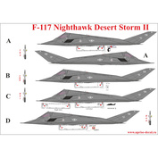 UR144194 UpRise 1/144 Декаль для F-117 Nighthawk Desert Storm Pt.II, с тех. надписями