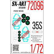 72096 SX-Art 1/72 Paint Mask Sukhoi-35S (GWH)