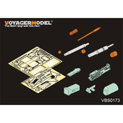 VBS0173 Voyager Model 1/35 M256 120 мм M1 Abrams Gun Barrel w/M2 Browning Machine Gun