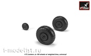 AW72203 Armory 1/72 Wheel add-on Kit for Junkers Ju 188 with weighted tires