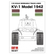 RM-5077 Rye Field Model 1/35 Детальные траки для танка KV-1 (пластик)