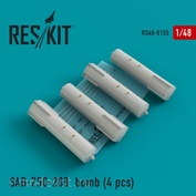 RS48-0155 RESKIT 1/48 САБ-250-200 бомбы (4 штуки)