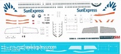 737800-13 PasDecals 1/144 Декаль на Boeng 737-800 SunExpress