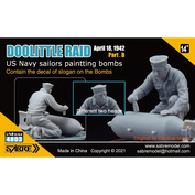 4803 Sabre Model 1/48 DOOLITTLE RAID Part.B - Моряки ВМС США раскрашивают бомбы