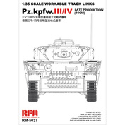 RM-5037 Rye Field Model 1/35 Рабочие траки Pz.III / IV 40 см поздние с засечками