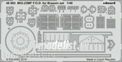 48983 Eduard photo etched parts for 1/48 MiG-23MF case for a set of Brassin