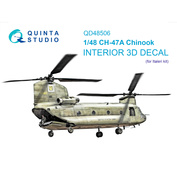 QD48506 Quinta Studio 1/48 3D Декаль интерьера кабины CH-47A (Italeri)