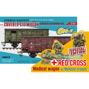 35A01-RCSP Sabre Model 1/35 German railway covered wagon G10 (6 in 1) 