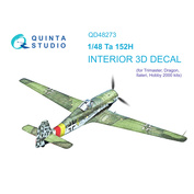 QD48273 Quinta Studio 1/48 3D Декаль интерьера кабины Ta 152H (Dragon)