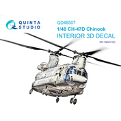 QD48507 Quinta Studio 1/48 3D Декаль интерьера кабины CH-47A (Italeri)