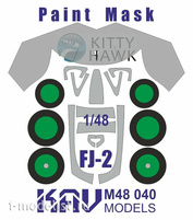 M48 040 KAV Models 1/48 Paint mask for glazing FJ-2 (Kitty Hawk)