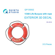 QP135002 Quina Stuido 1/350 Спасательные круги со шнуром, 315 шт