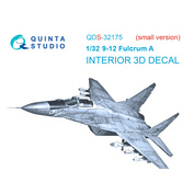 QDS-32175 Quinta Studio 1/32 3D Декаль интерьера кабины MiGG-29 9-12 (Т$ач) (Малая версия)