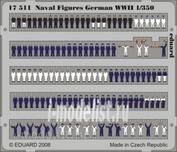 17511 Eduard 1/350 Фототравление для Naval Figures German WWII  1/350
