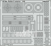 48986 Eduard 1/48 photo etched parts for Rafale C exterior