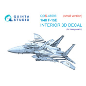 QDS-48596 Quinta Studio 1/48 3D Декаль интерьера кабины F-15E Strike Eagle (Hasegawa) (малая версия)