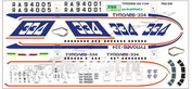 pas020 PasDecals 1/144 Decals Tupolev-334 (2 options)