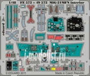 49572 Eduard 1/48 Фототравление для MiGG-21MFN interior S.A.