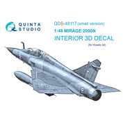 QDS-48117 Quinta Studio 1/48 3D Декаль интерьера кабины Mirage 2000N (Kinetic) (Small version)