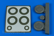 2245 Aires 1/32 set of add ons Bf 108 wheels and masks
