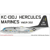 UR144145 Sunrise 1/144 Decals for KC-130J Hercules Marines, since then. inscriptions