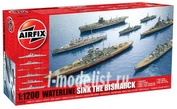 50120 Airfix 1/1200 Sink the Bismarck! Waterline Battleships