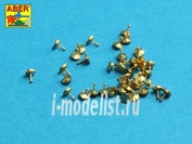 16 106 Aber 1/16 Turned rivets 0,9 x1,3 x 0,5mm 40 pcs.