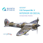 QD32097 Quinta Studio 1/32 3D Декаль интерьера кабины Tempest Mk.V (Special Hobby/Revell)