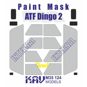 M35 124 KAV models 1/35 Paint mask for glazing ATF Dingo 2 (Revell)