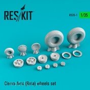 RS35-0001 RESKIT 1/35 Cierva Avro (Rota) смоляные колеса