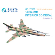 QD+72168 Quinta Studio 1/72 3D Декаль интерьера кабины C-17М3 (Modelsvit) (с 3D-печатными деталями)