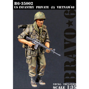 B6-35002 Bravo-6 1/35 U.S. Infantry Private (1), Vietnam '68 / Рядовой пехоты США (1), Вьетнам 68-го года