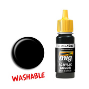 AMIG0104 Ammo Mig WASHABLE BLACK (смываемый чёрный)