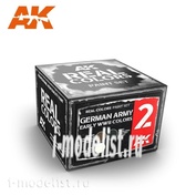 RCS002 AK Interactive Set of acrylic colors Real Colors GERMAN ARMY EARLY WWII COLORS SET
