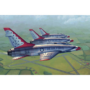 02822 Я-Моделист Клей жидкий плюс подарок 1/48 Трубач Самолет  F-100D Thunderbirds 