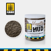 AMIG2154 Ammo Mig VIGNETTES Акриловая тёмная грязевая почва / Dark Mud Ground