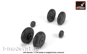 AW48037 Armory 1/48 set of wheel extensions For Yak-28 with weighted tires