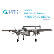 QD48252 Quinta Studio 1/48 3D Декаль интерьера кабины OV-10D Bronco (ICM)