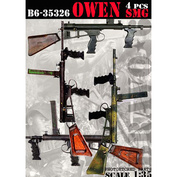 B6-35326 Bravo-6 1/35 Owen SMG / Пистолет-пулемёт Оуэна