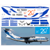 76-02 PasDecals 1/144 Декаль на Илюшин 76 Волга Днепр (под ПС-90)
