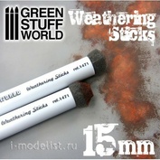9312 Green Stuff World Кисть для создания эффектов размытия 2 шт / Weathering Brushes 15mm