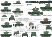 72031 ColibriDecals 1/72 Decal for T-26 Part II