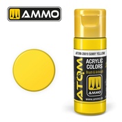 ATOM20019 Ammo Mig Акриловая краска ATOM COLOR Солнечно-жёлтый / Sunny Yellow