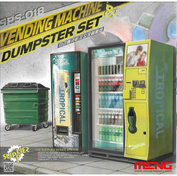 SPS-018 Meng 1/35 Торговые автоматы и контейнер для мусора