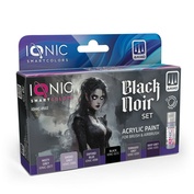 IONIC-0502 Ammo Mig Набор чёрных красок в стиле Нуар / IONIC Black Noir Set